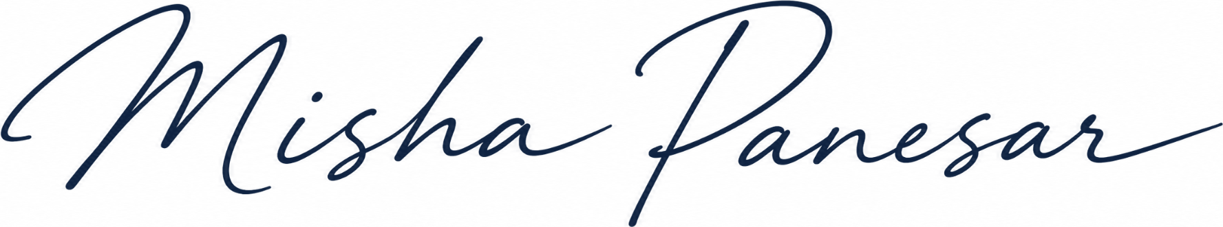 Signature of Misha Panesar